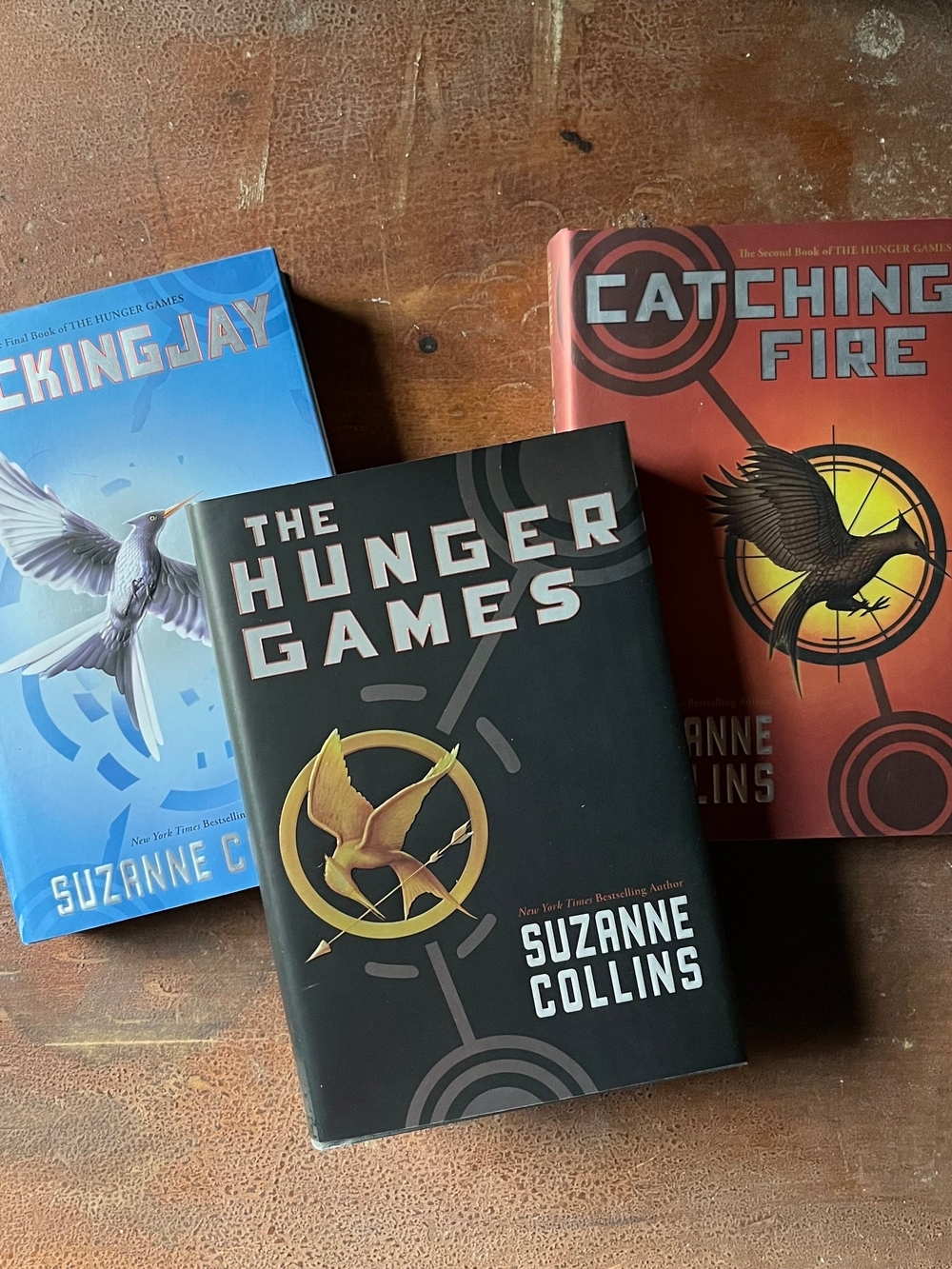 The Hunger Games Trilogy Set - Black, Red, Blue Covers